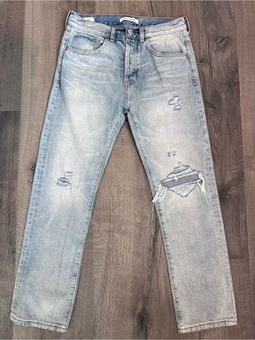 PacSun Light Blue Distressed loose Jeans